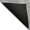 Gray Silver And Charcoal Abstract Washable Indoor Outdoor Area Rug - 4 of 4