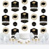 Big Dot of Happiness Gold Graduation Party DIY Dangler Backdrop - Hanging Vertical Decorations - 30 Pieces - 3 of 4
