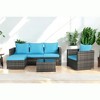 Mshliw 4-Piece Outdoor Patio Furniture Set with Coffee Table, Ottoman –  Sectional Sofa for Backyard, Poolside, or Patio - 3 of 4