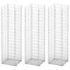 vidaXL Gabion Set 3 pcs Galvanized Wire 9.8"x9.8"x39.4" - 2 of 4