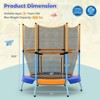 Infans 48"Toddler Trampoline for Kids with Safety Enclosure Net Heavy-duty Frame Orange - 2 of 4