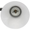 3 Light Metal and Alabaster White Glass Shade Vanity Wall Light Fixture with Metal Accents - Lalia Home - 4 of 4