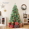 Tangkula 6 FT Pre-Lit Tinsel Christmas Tree Artificial Xmas Tree w/ Lush Branch Tips - 4 of 4