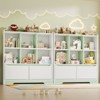 Bookshelf and Toy Organizer, Kids Book Shelf for Kid Rooms with Door, Cubes Storage Organizer,Wood Children Bookcase - 4 of 4