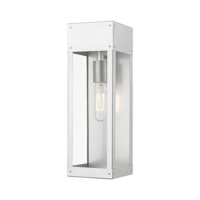 Livex Lighting Barrett 1 - Light Wall Light in  Painted Satin Nickel/Brushed Nickel