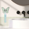 Unique Bargains Cute Bathrooms Wall Mounted Toothbrush Holder 4.33"x3.35" - 3 of 4
