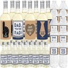 Big Dot of Happiness My Dad is Rad - Mini Wine Labels, Wine Labels & Water Bottle Labels - Father's Day Party Decorations - Beverage Bar Kit - 34 Pcs - 2 of 4