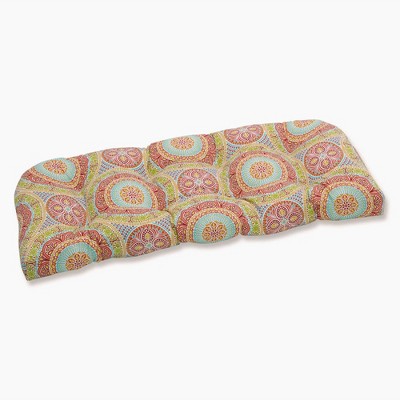 Outdoor/Indoor Delancey Wicker Loveseat Cushion - Pillow Perfect