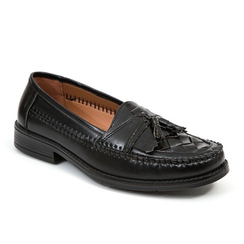 Deer Stags Men's Herman Kiltie Tassel Comfort Loafer - Jet Black - 9 ...