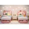 Twin Bed Frame for Kids - Storage Headboard & Drawer Underneath, Noise Free, Upholstered Platform Bed with Wooden Slats Support - 4 of 4