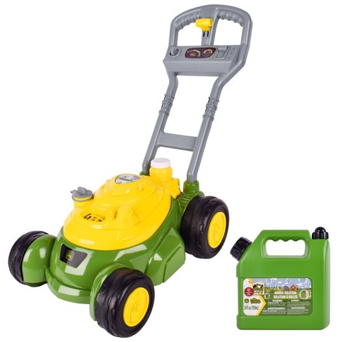 John Deere Bubble N Go Mower with Refill Gas Can 24oz