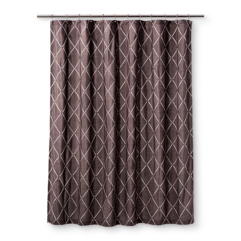 Wellington Diamond Shower Curtain Gray Homewear Target