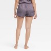 Women's Luxury Collection Shadow Striped Satin Pajama Shorts - Auden™ - 2 of 4