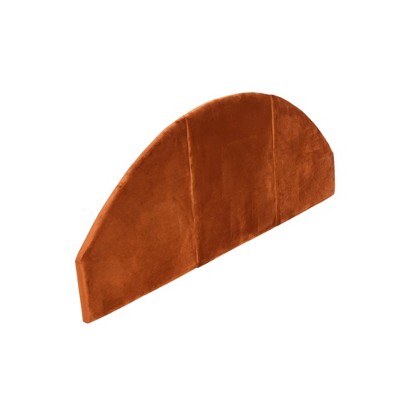 Terracotta Velvet Arched King Sound Reducing Headboard