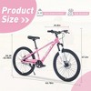 Kids Mountain Bike, Single Speed Bikes With 24 Inch Wheel Outdoor Traveling Cycling Hiking Exercise Bicycles For Kids And Toddler Age 9-12 Years - 2 of 4