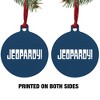 Jeopardy Classic Logo Aluminum Holiday Christmas Tree Ornament  3.0" (7.6 cm) x 3.37" (8.6 cm) - 2 of 4