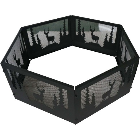 36 Wildlife Outdoor Fire Ring Black Backyard Expressions Target