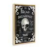 Stupell Industries Dead & Breakfast Spooky Skull Floating Frame Canvas Art, Gold, 21" x 31" - 2 of 4