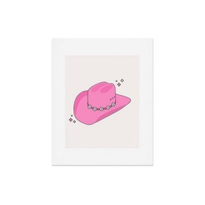 Deny Designs Daily Regina Designs Cowboy Hat Print Pink Art Print - 1 of 4