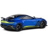 Aston Martin V12 Vantage Blue Metallic with Black Hood and Top 1/43 Die Cast Model Car by Solido - 3 of 4