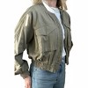 Women's Zip Up Front Pocket Bomber Jacket - Illa Illa - 2 of 4