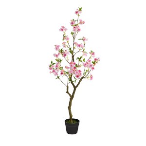 Nearly Natural 4-ft Cherry Blossom Artificial Plant - 1 of 4