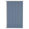 VidaXL Wall-mounted Garden Shed Gray 46.5"x39.4"x70.1" Galvanized Steel - 4 of 4
