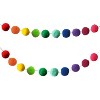 Carson Dellosa Education Rainbow Pom-Pom Garland, 2 Per Pack, 3 Packs - 2 of 3