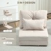 CAVINAS Bean Bag Chair Convertible Flip Chair Lazy Floor Sofa with Adjustable Backrest for Living Room - 4 of 4