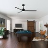Airsurfer 65 inch Large Matte Black Indoor/Covered Outdoor Ceiling Fan with Light and Remote - 4 of 4