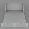 Full Size Murphy Bed with USB Ports and Storage Drawers, Foldable Wall Bed with Pulley System for Small Spaces - 3 of 4