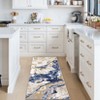 Abstract Marble Accent Rug, Soft Luxury Carpet for High Traffic Areas, Washable Rugs - 2 of 4