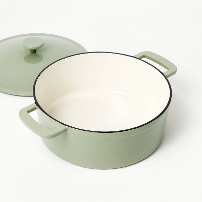 5.5qt Enamel Dutch Oven Sage Green - Figmint™