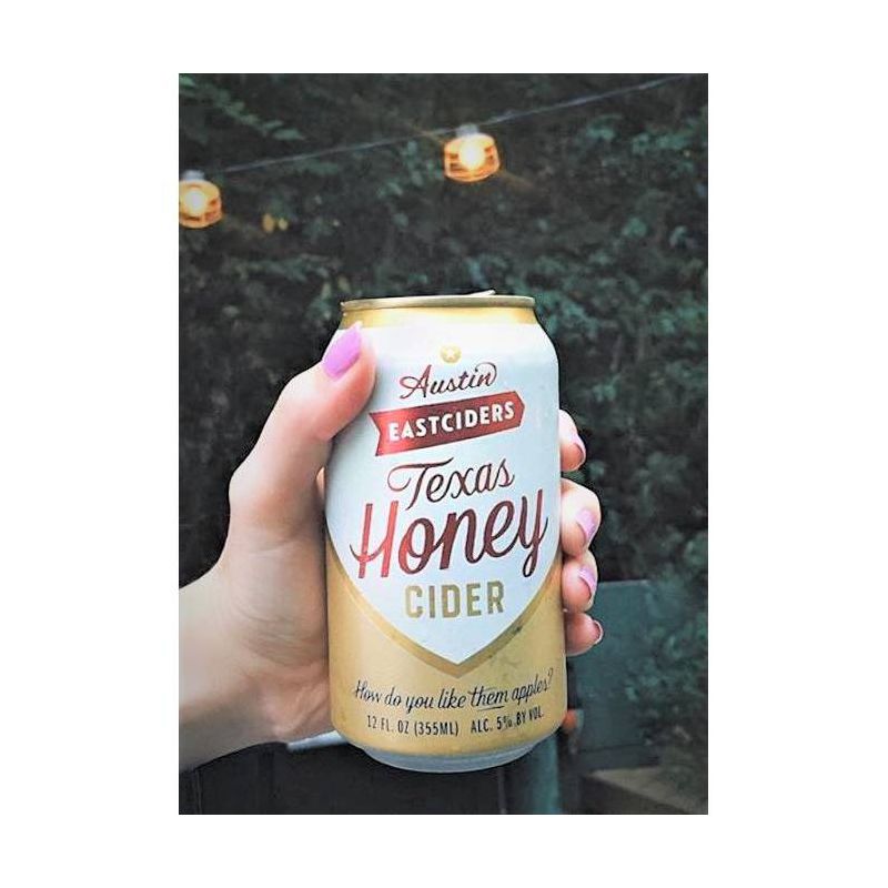 Austin Eastciders Texas Honey Hard Cider - 6pk/12 fl oz Cans, 3 of 4