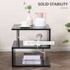 NicBex 20 Inch S-Shaped Coffee Table with Storage Shelf and Steel Poles for Living Room,Bedroom - 4 of 4