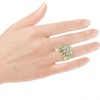Pompeii3 2 5/8Ct Diamond Statement 10k Gold Ring Lab Created - 4 of 4