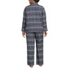 Lands' End Women's Flannel 2 Piece Pajama Set - Long Sleeve Shirt and Pants - 2 of 3