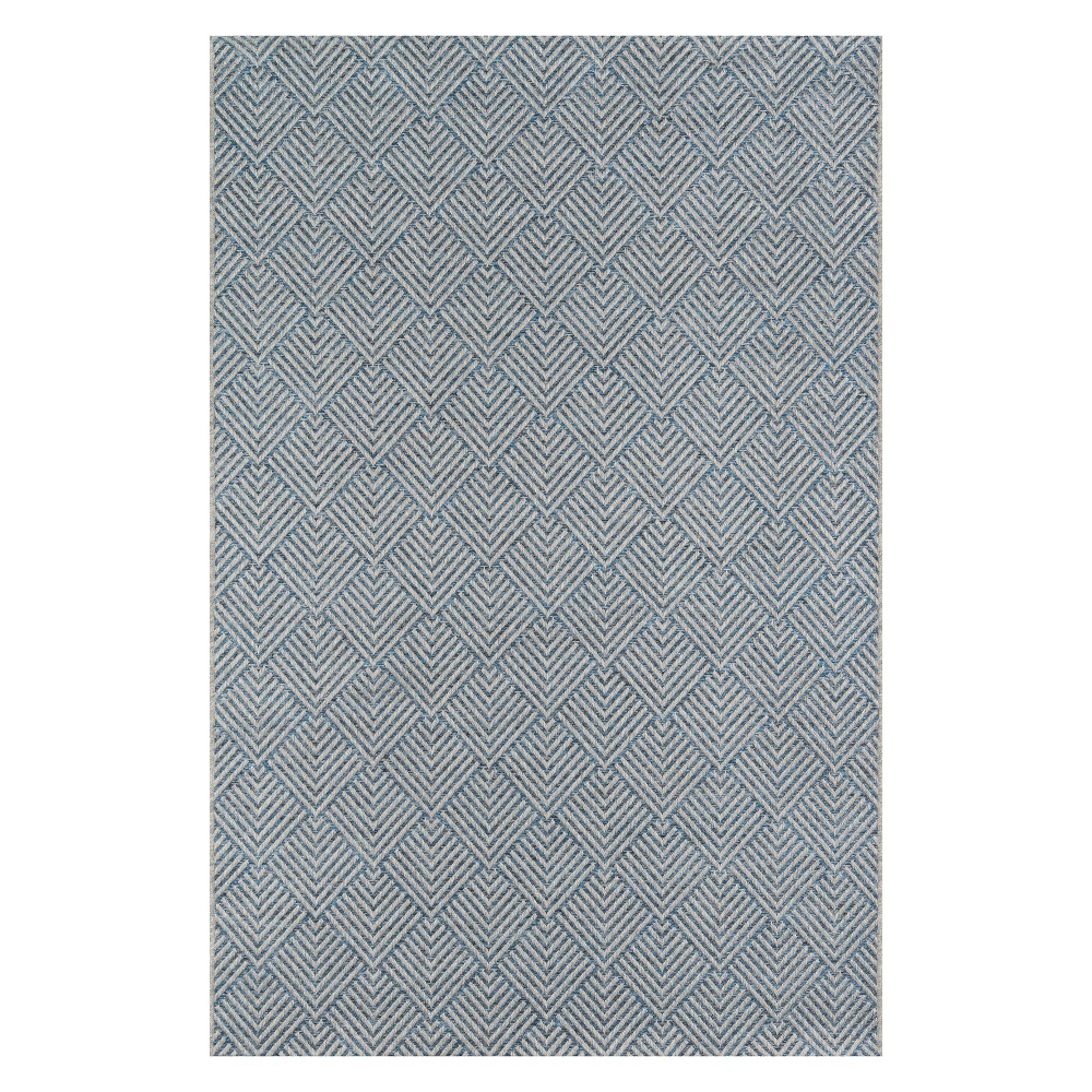 Momeni Como Indoor/Outdoor Blue 3'11in X 5'7in Area Rug