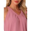 INSPIRE CHIC Women's V Neck Pajamas Summer Sleeveless Tank Top with Shorts Lounge Sets - 4 of 4