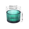 Unique Bargains Home Decoration Glass Tea Light Candle Holders 2 Pcs 2.17" - 2 of 4