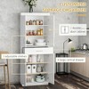 Modern Kitchen Pantry Cabinet with Drawer & Adjustable Shelves, Freestanding Storage Cupboard for Kitchen, Dining Room, or Living Room - 3 of 4