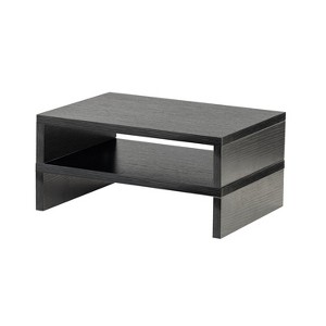 FurnitureR Dual-Tier Monitor Stand Riser, Adjustable Length Computer ...