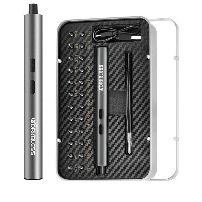 Unique Bargains 24-in-1 Magnetic Bits 3.7V Mini Electric Precision Screwdriver Set