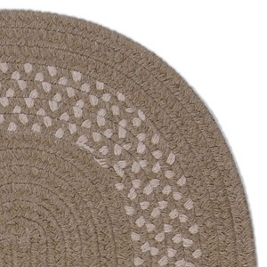 Colonial Mills Grano Braided Rug, Mocha 4x6, Oval Shape - 1 of 4