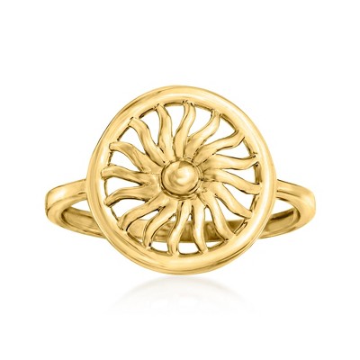 Pure Collection by Ross-Simons 14kt Yellow Gold Sun Circle Ring