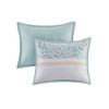 Gracie Mills Glenn Coastal Breeze 5-Piece Seersucker Comforter Ensemble with Coordinating Throw Pillows - 4 of 4