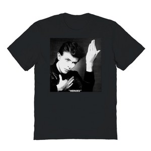 David Bowie Men's Heroes 1 Short Sleeve Graphic Cotton T-Shirt - 1 of 3