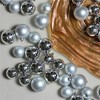 Northlight 50ct Shatterproof Shiny and Matte Christmas Ball Ornament Set 2" - Silver - 4 of 4
