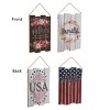 Transpac MDF Reversible Slat Decor Set of 2 Spring Home Decorations - 2 of 2
