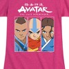 Girls' - Avatar: The Last Airbender - Sokka Aang Katara Fitted Short Sleeve Graphic T-Shirt - 2 of 4